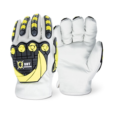 Hi-Vis Cut Resistant Impact Gloves (1 Pair), A6 Cut Level, Size XXL
